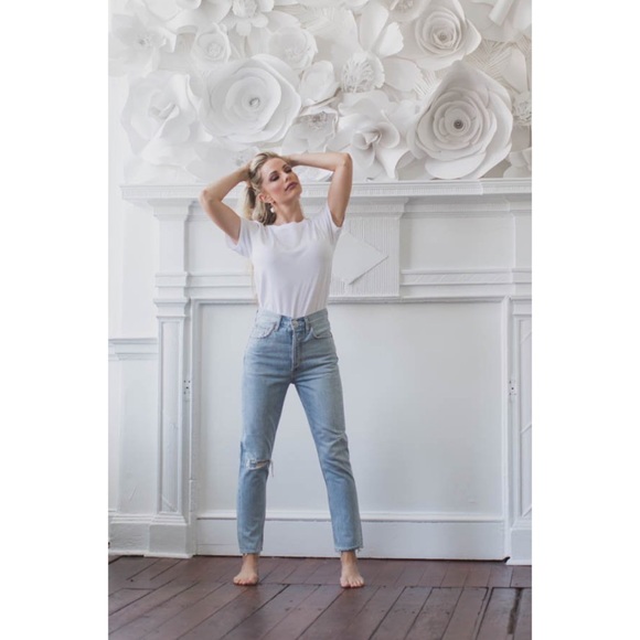 Agolde Riley High Rise Straight Crop Jeans in Shatter, Size 31, NWOT - Picture 2 of 16